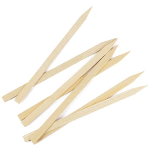 daybays 100% Bambus Spieße 25 cm 25 stk. Holzspieße Grillspieße Flachspieße Bambusspieße Cocktail Sticks Fingerfood Bambus Stäbe für Snacks Buffet Kebap (25, 25 cm) von daybays