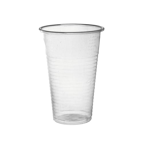daybays Plastikbecher 0,2l Transparent 200 Stk., Bierbecher, Trinkbecher, Einwegbecher Kunststoffbecher, Einweg Plastik Party Becher, Ausschankbecher (200, Transparent) von daybays