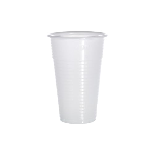 daybays Plastikbecher 0,2l Weiß 100 Stk., Bierbecher, Trinkbecher, Einwegbecher Kunststoffbecher, Einweg Plastik Party Becher, Ausschankbecher (100, Weiß) von daybays