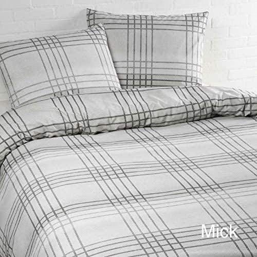 DayDream bedwear Mick Bettbezüge Grau, Baumwolle, 140 x 200/220 cm von daydream