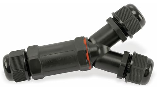 DAYTOOLS Kabel Y-Verbinder JFW17-Y, 5-polig | Schutzart IP68 | Max. 450 V~ Spannung | Dosenmuffe für sichere Stromverbindungen im Außenbereich | T-Verbinder mit 1 Eingang + 2 Ausgängen DAYTOOLS Kabel Y-Verbinder JFW17-Y, 5-polig | Schutzart IP68 | Max. 450 V~ Spannung | Dosenmuffe für sichere Stromverbindungen im Außenbereich | T-Verbinder mit 1 Eingang + 2 Ausgängen von daytools