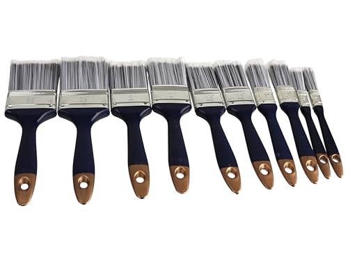 Hochwertiges DAYTOOLS Pinsel-Set PS-10 | 5 Verschiedene Breiten | 2 Pinsel in jeder Breite | Aus langlebigen Kunststoff | 12,5 mm bis 63 mm | Inkl. Aufbewahrungstasche Hochwertiges DAYTOOLS Pinsel-Set PS-10 | 5 Verschiedene Breiten | 2 Pinsel in jeder Breite | Aus langlebigen Kunststoff | 12,5 mm bis 63 mm | Inkl. Aufbewahrungstasche von daytools