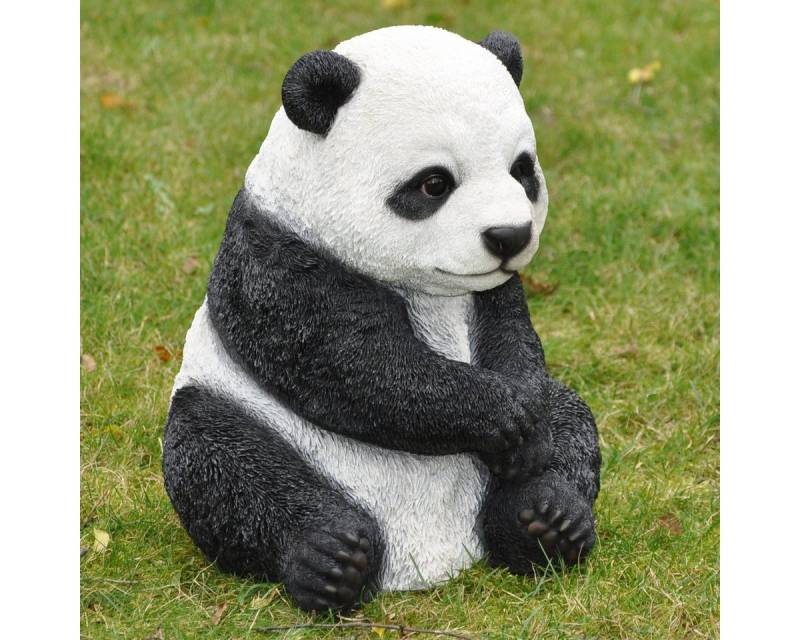 dazikemo Gartenfigur Gartenfigur Dekofigur Sitzender Pandabär von dazikemo
