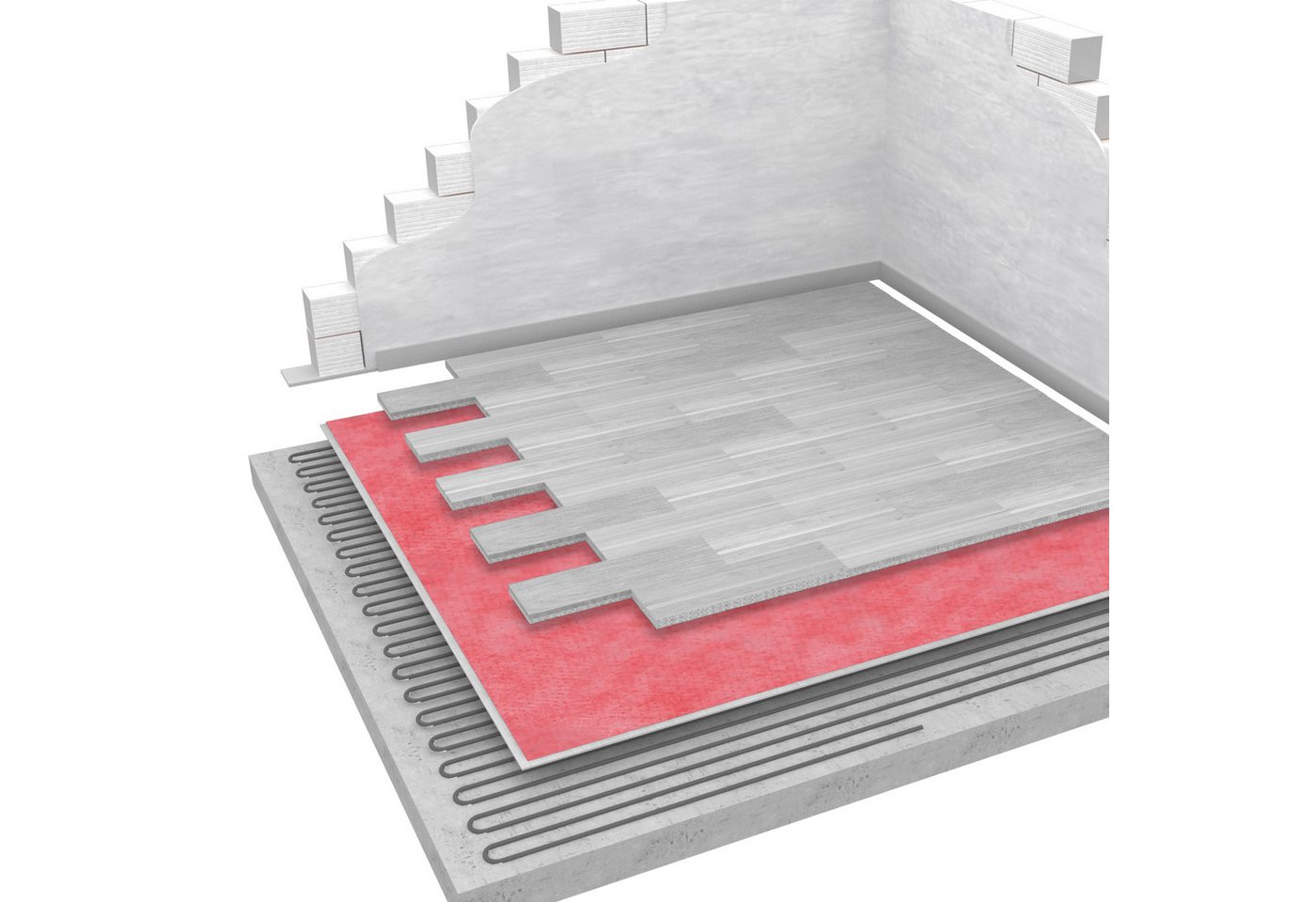 db Cover Dämmunterlage Unterlagsmatte für LVT und SPC Böden, (Packung/Rolle mit 10 qm, Versandkostenfreie Lieferung), Spürbare Trittschalldämmung und Gehschallverbesserung von db Cover
