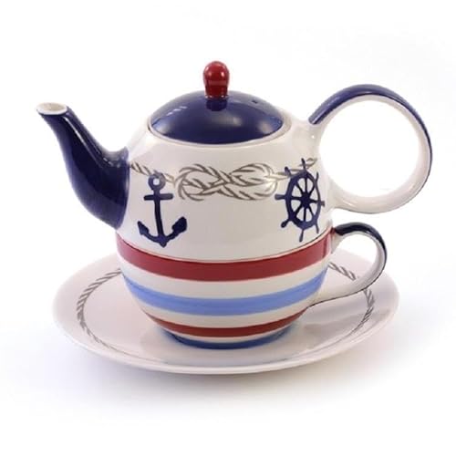 Tea for one Set Silje Keramik, 4-teilig Kanne: 0,4 l, Tasse: 0,2 l von B&D