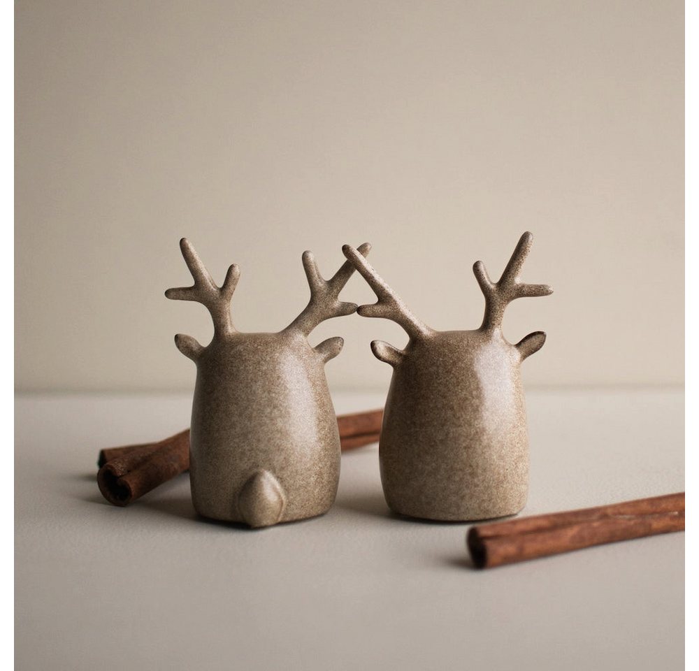 dbkd Dekoobjekt Deer Twins 2er Set - beige von dbkd