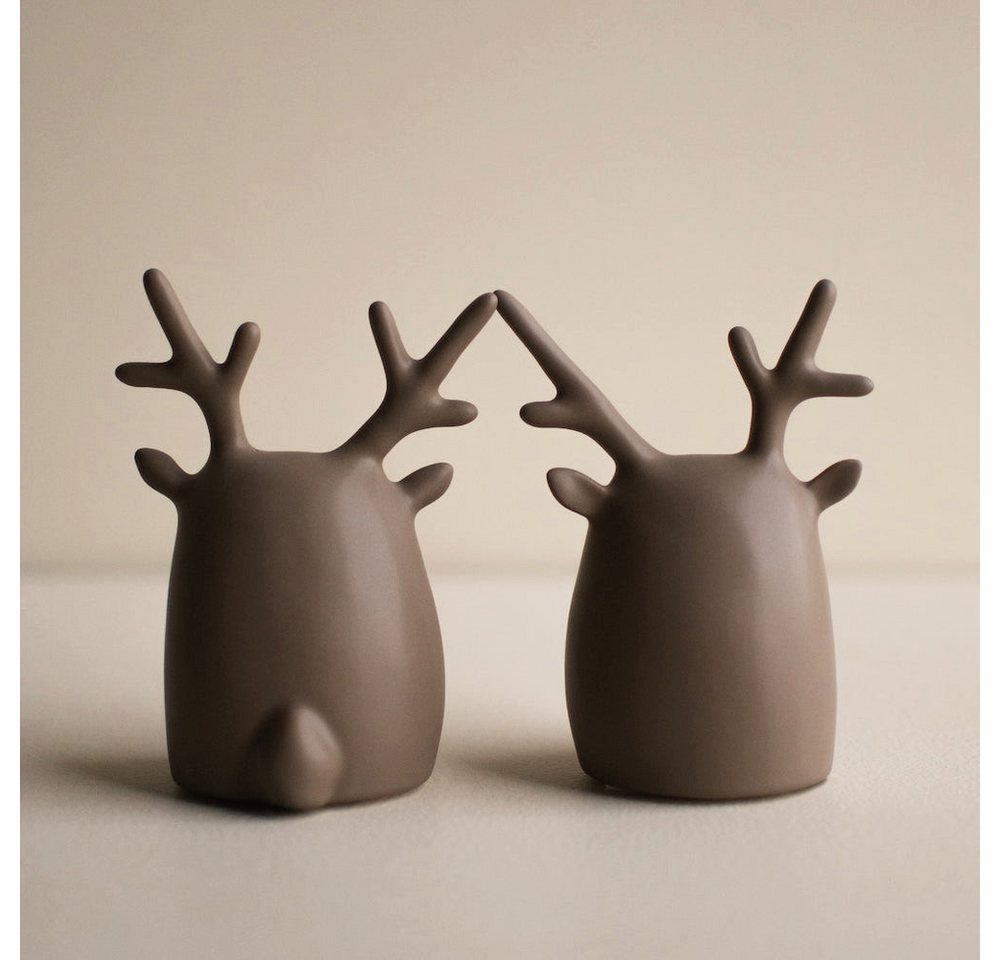 dbkd Dekoobjekt Deer Twins 2er Set - dust von dbkd