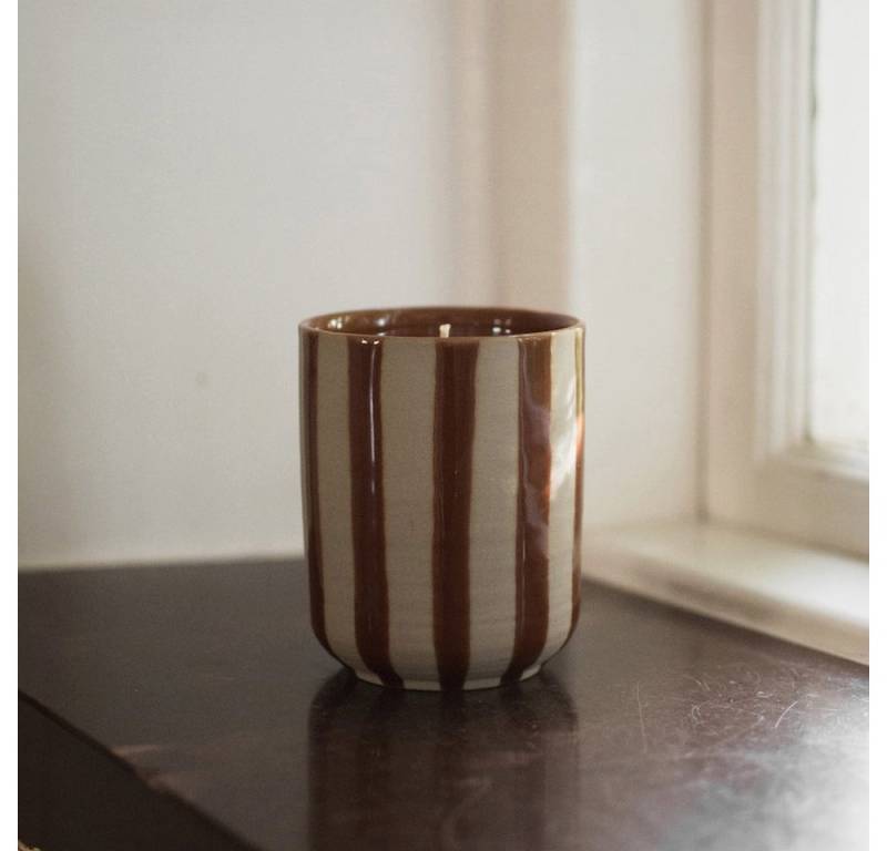 dbkd Dekoobjekt Duftkerze Burn - stripe nougat dbkd Dekoobjekt Duftkerze Burn - stripe nougat von dbkd