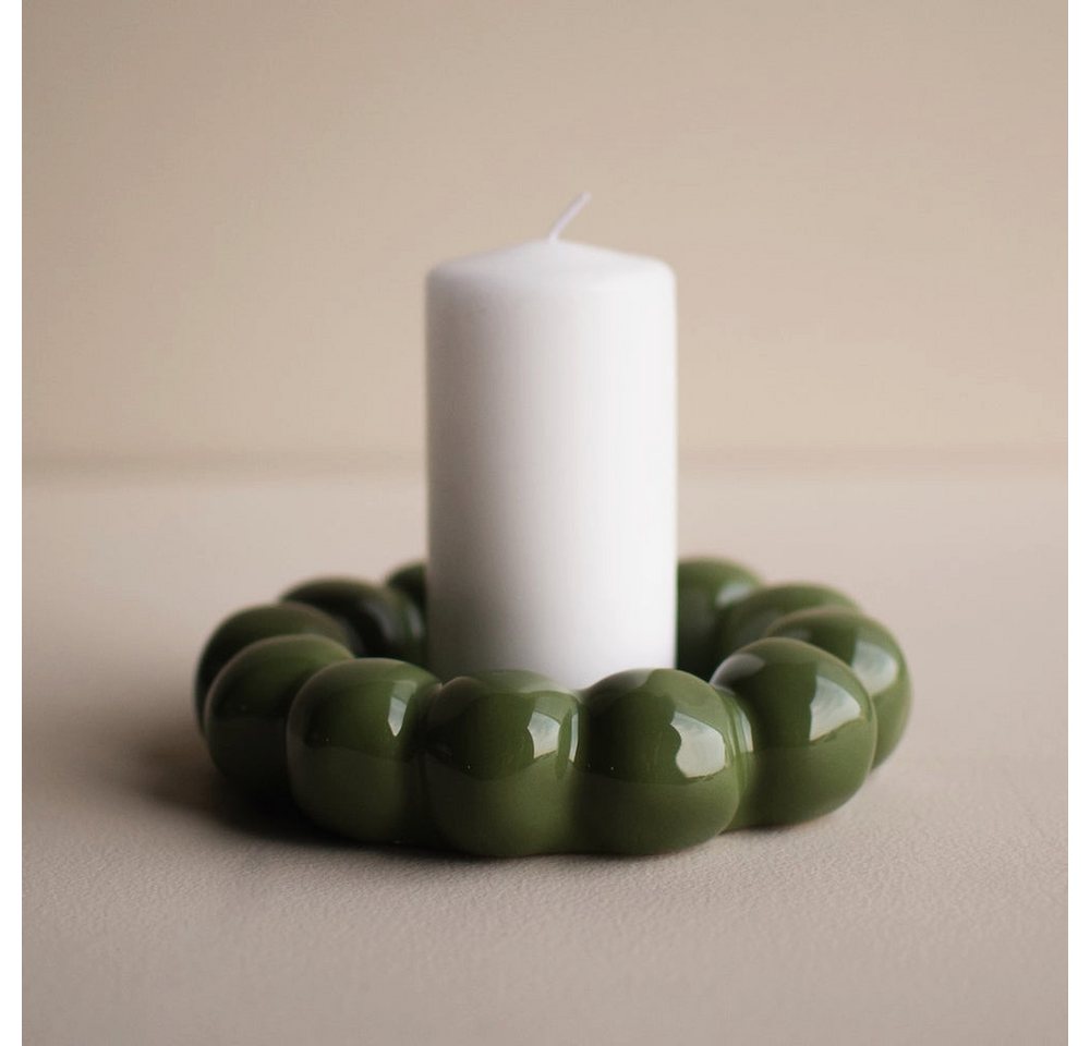 dbkd Dekoobjekt Kerzenteller Bright - shiny green von dbkd