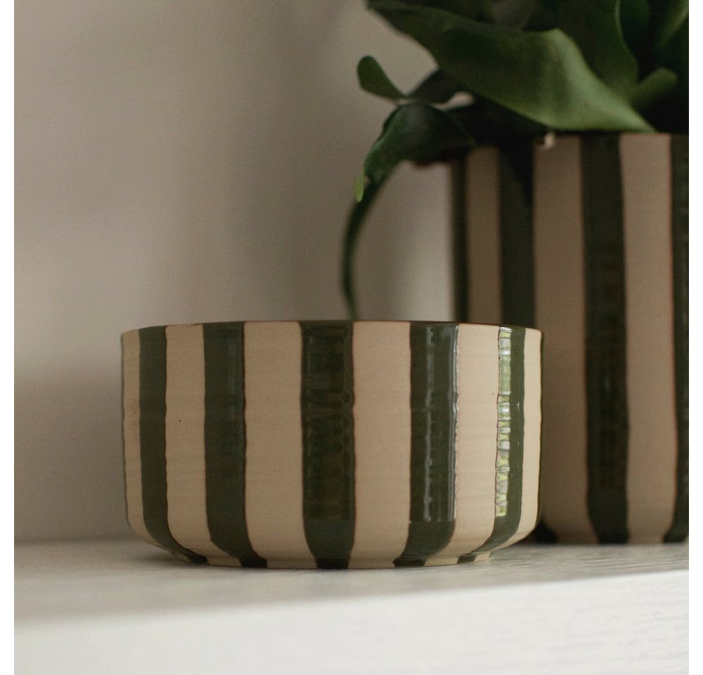 dbkd Dekoobjekt Schale Line - stripe grün von dbkd