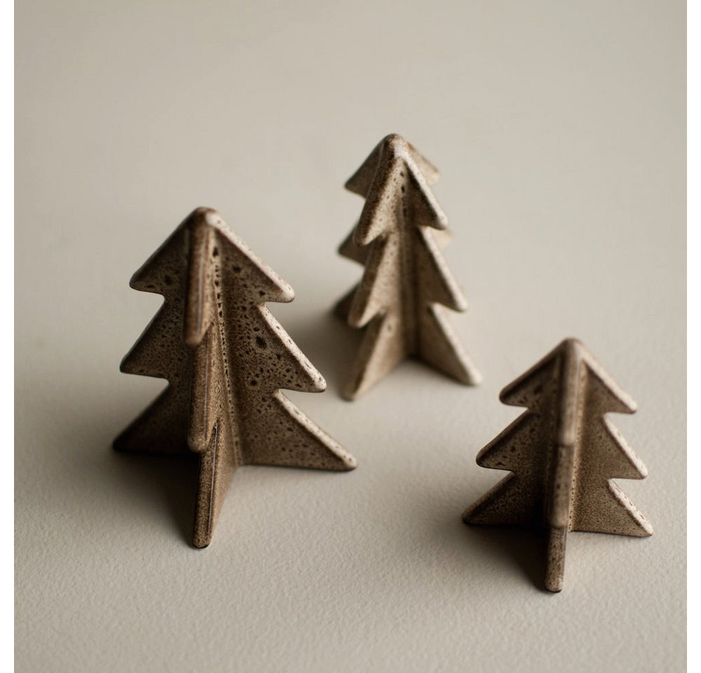 dbkd Dekoobjekt Weihnachtsdeko Winter Tree - beige von dbkd