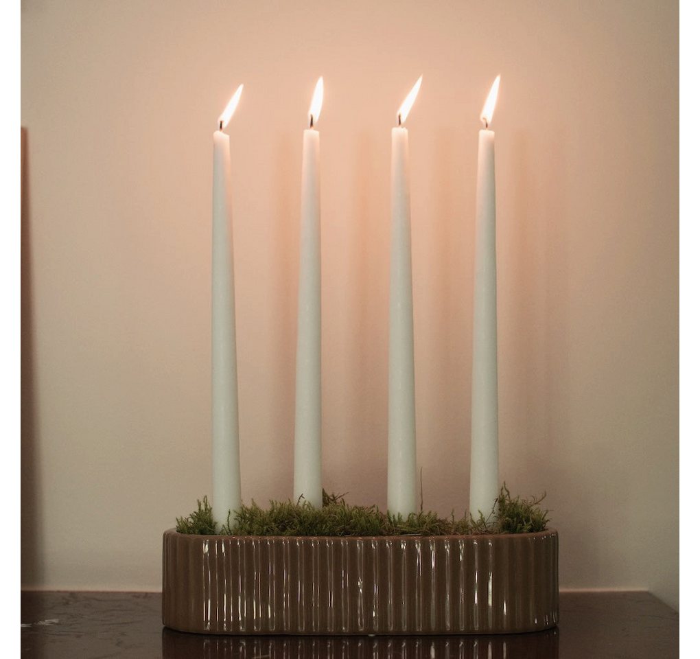 dbkd Kerzenhalter Adventskerzenhalter Stripe - shiny nougat von dbkd