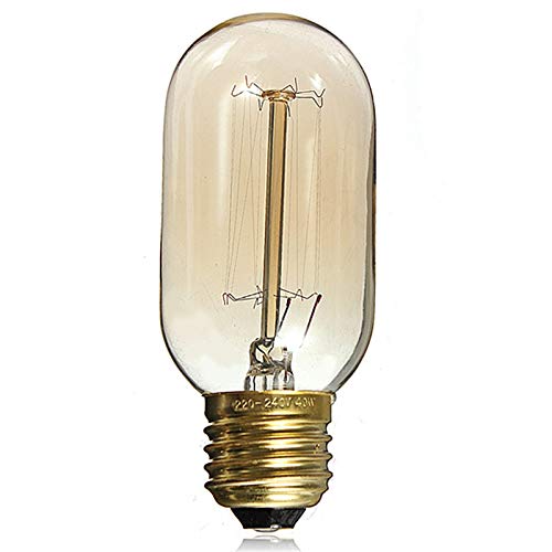 LED Sone Vintage Edison Retro Old Fashioned Style Schraube Leuchtmittel dimmbar Deko Spirale-Lampe E27 220–240 V 60 W Warm-weiße Lichter UK, glas, Warm Yellow, E27 60.00W 220.00V von dc Voltage
