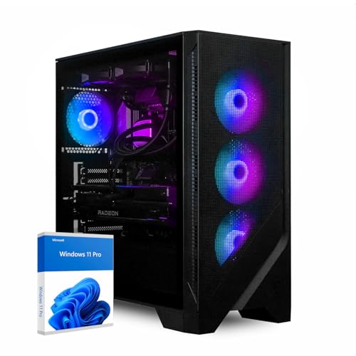 dcl24 Desktop Gaming PC AMD Ryzen 9 7950X3D, AMD Radeon RX7900XT 20GB - 1000GB SSD, 32GB DDR5, Highend Computer mit 8x5.0 GHz, Streaming Computer mit WLAN, Zocker Computer mit Windows 11 Pro [19747] von dcl24.de