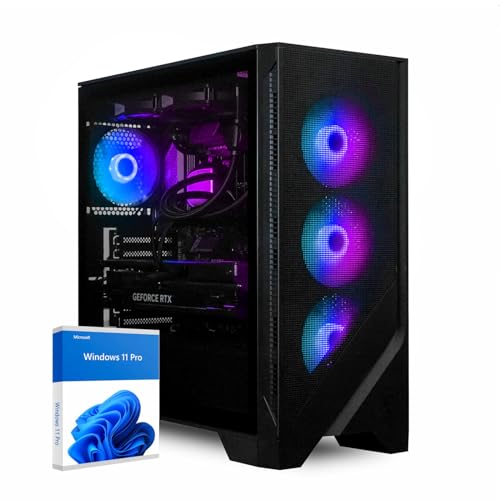 dcl24 Desktop Gaming PC AMD Ryzen 9 7950X3D, GeForce RTX5080 16GB - 1000GB SSD, 32GB DDR5, Highend Computer mit 8x5.0 GHz, Streaming Computer mit WLAN, Zocker Computer mit Windows 11 Pro [20182] von dcl24.de