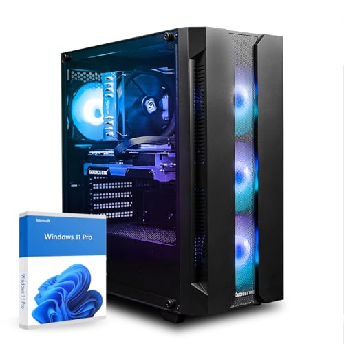 dcl24 High End Gaming PC AMD Ryzen 9 7900X, RTX5070 12GB - 1000GB SSD, 32GB DDR5, RGB Gaming Computer mit 12x5.6 GHz, Streaming PC mit WLAN, Computer mit Windows 11 Pro [20274] von dcl24.de