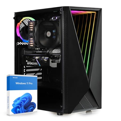 dcl24.de Gaming PC [18759] Intel Core i5-12400 6x4,40 GHz Turbo - H610, 500GB M.2 SSD, 16GB DDR4, RTX 3050 8GB, WLAN, Windows 11 Pro von dcl24.de