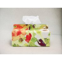 Handgemacht Blumen Bezug Für Taschentücherbox Mit Rose Pfingstrose von ddroppStudio