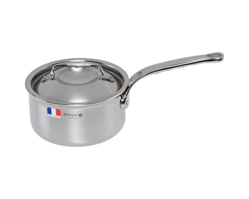 de Buyer Kochtopf Affinity Kasserolle Edelstahl mit Deckel 16 cm von de Buyer