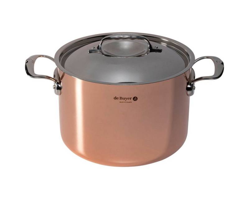 de Buyer Kochtopf Prima Matera Bratentopf Kupfer/Edels. hoch 24cm von de Buyer
