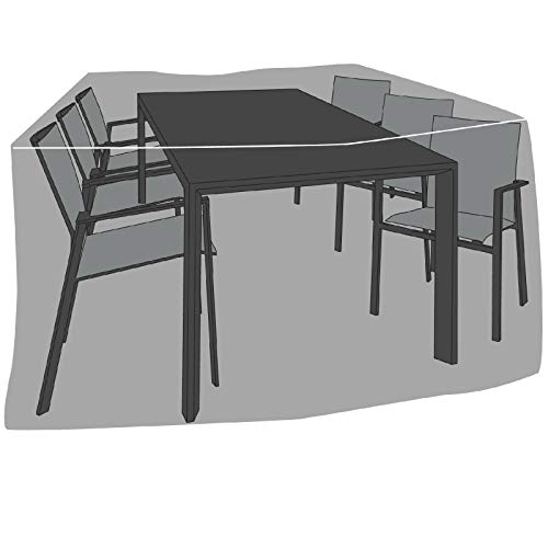 de Vries Premium SCHUTZHAUBE FÜR GARTENMÖBEL - RECHTECKIG - GRÖSSE M - L - 200 x 160 x 94 cm von de Vries