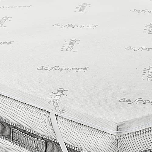 De Fonseca | Topper Bed Doppelbett - Matratzenauflage aus Memory-Schaum, Höhe 5 cm, abnehmbarer Bezug mit mikroperforierter Beschichtung - Made in Italy | Maße 170 x 200 x 5 cm De Fonseca | Topper Bed Doppelbett - Matratzenauflage aus Memory-Schaum, Höhe 5 cm, abnehmbarer Bezug mit mikroperforierter Beschichtung - Made in Italy | Maße 170 x 200 x 5 cm von de fonseca