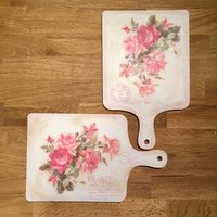 Satz Von 2 Schneidebretter, Schneidebrett, Shabby Chic Schneidebrett von deCoArtManufaktur