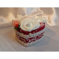 Valentinstag Herzförmiges Box Mit Blumen, Blumenbox von deCoArtManufaktur