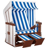 Strandkorb Profi Nordsee Sylt PVC white Des. 991 von deVries