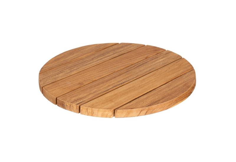 deVries Beistelltisch deVries Drehteller "LAZY SUSAN" aus Teakolz (6 Latten) rustikale von deVries