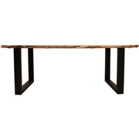 deVries Esstisch »Catania« - 200x90x77cm - schwarz - Akazienholz / Metall von deVries