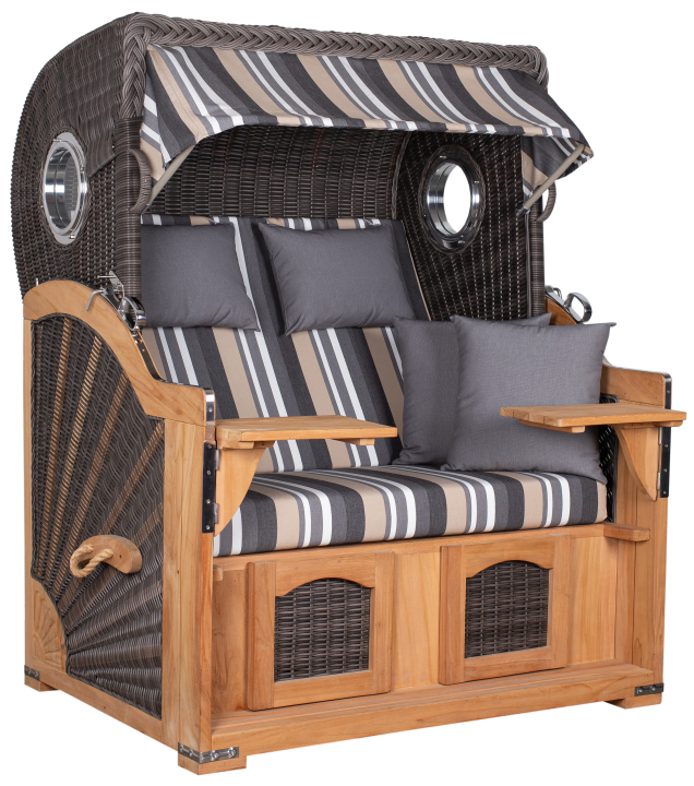 deVries Strandkorb PURE in Seemöve XL PE stone grey deVries Strandkorb PURE in Seemöve XL PE stone grey von deVries