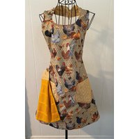 Mamma Und Ihre Küken, Damen Wendeschürze, Vintage Stil, Abnehmbares Handtuch, 8 Taschen, Tolles Geschenk, Kochen, Putzen, Basteln Baumwolle von deannakay