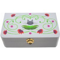 Aufbewahrungsbox Mit Katze Und Blüten Erinnerungsbox Schatulle Holzbox Box Für Impfpass Aufbewahrungsbox Mit Katze Und Blüten Erinnerungsbox Schatulle Holzbox Box Für Impfpass von dearthingsdesign