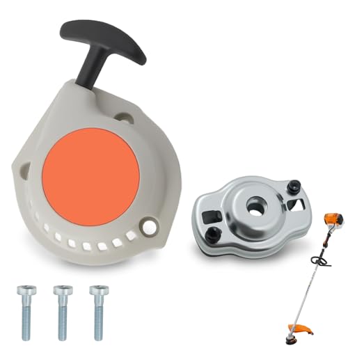 Recoil Starter Kit für Stihl FS94R FS94 FS94C FS94RC HL94 HL94K HL91 HL91K KM94R FC56C FS56R FS56RC KM56RC HT56C - Ersatz 4149-190-4001 + Starter Cup + Klauen + Schrauben von deawater