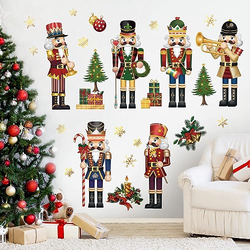 decalmile Weihnachten Fenster Wandtattoo Nussknacker Goldene Schneeflocken Weihnachten Wandsticker Nussknacker Soldat Grüne Blätter Kinderzimmer Fensteraufkleber Weihnachtsdekoration decalmile Weihnachten Fenster Wandtattoo Nussknacker Goldene Schneeflocken Weihnachten Wandsticker Nussknacker Soldat Grüne Blätter Kinderzimmer Fensteraufkleber Weihnachtsdekoration von decalmile