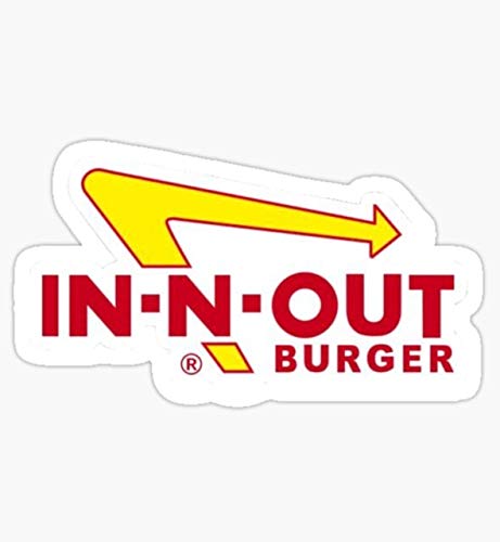 in-N-Out Burger-Aufkleber – Sticker-Grafik – Wasserflaschen, Hydroflaschen, Laptops, Notebooks, Handys, Stoßstangen, Fenster, Spind Aufkleber von decals