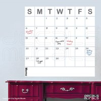Trocken Abwischbaren Squared Kalender Wand Aufkleber Büro Dekor Oberfläche-Grafiken Von Abziehbildern Wandmalereien | 25 X 25 von decalsmurals