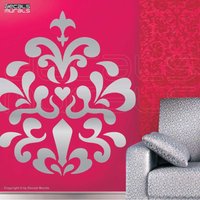 Wand Aufkleber Mod Damast Vinyl Dekor Von Decals Wandbilder | 34 X 30 von decalsmurals