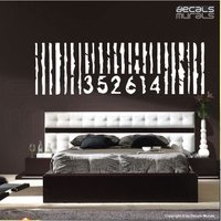 Wand Aufkleber Personalisierte Oversized Barcode Vinyl Kunst Dekor Sticker Von Decals Wandbilder | 22 X 71 von decalsmurals