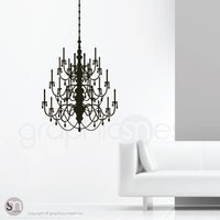 Wandtatko Crystal Chandelier Surface Graphics Modern Interior Dekor Von Decals Wandbilder von decalsmurals