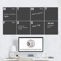 Wochenkalender - Erasable Und Abnehmbare Kreidetafel Wanddecals | 22x45 Zoll Von Graphicsmesh Wochenkalender - Erasable Und Abnehmbare Kreidetafel Wanddecals | 22x45 Zoll Von Graphicsmesh von decalsmurals