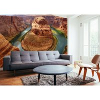 Bergweg Grand Canyon Natur Baum Blau Himmel Tapete Wandbild Foto Poster Wandverkleidung, Wanddekoration von decalsst