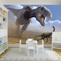Dinosaurier T-Rex Tapete Wandbild Foto Home Kinderzimmer Poster Jurassic Wandbehang, Wanddekoration von decalsst