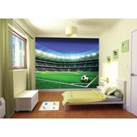 Fußball-stadion Pitch Sport Wand Bild Wallpaper Kinder Schlafzimmer Küche Wandbezug, Wanddekoration von decalsst