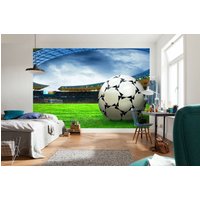 Fußball-stadion Pitch Sport Wand Bild Wallpaper Kinder Schlafzimmer Wandbedeckung, Wanddekoration von decalsst