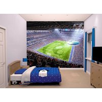 Fußballstadion Sport Wand Wandbild Fototapete Kinderzimmer Poster Deko Wandbedeckung, Wanddekoration von decalsst