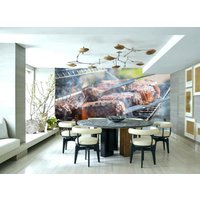 Grillen Lebensmittel Getränke Burger Tapete Wandbild Foto Küche Restaurant Poster Wandbedeckung, Wanddekoration Grillen Lebensmittel Getränke Burger Tapete Wandbild Foto Küche Restaurant Poster Wandbedeckung, Wanddekoration von decalsst