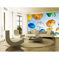 Himmel Regenschirm Farbe Foto Tapete Wand Bildende Schlafzimmer Kinder Dekoration Wandbezug, Wanddekoration von decalsst