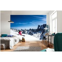 Mountain Ski Snow Sky Extreme Sports Fototapete Wand Wandbild Home Schlafzimmer Wandbedeckung, Wanddekoration von decalsst
